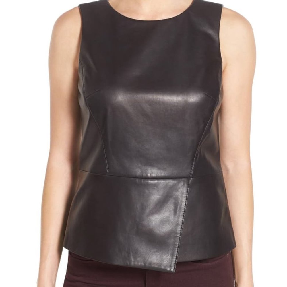 Halogen Black Leather Shell